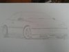 Pencil drawing Opel Calibra