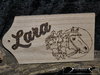 Boards with engraved name Wunschmotiv wood