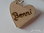 Pendant wood with custom engraving heart