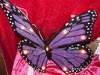 Holz Wandlampe Schmetterling mit Namen und Glitzer