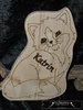 ting board motif form with stigma cat