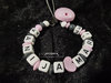 Baby Pacifier Chain Heart Double name possible