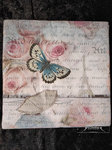 Butterfly, umbrella, roses, writing