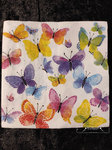Napkin Delicate colorful butterflies