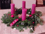 Advent wreath red fir freshly hanging 48 KW