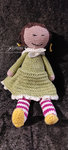 Doll soft toy crochet girl beautiful