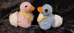 Baby ducks crocheted 2 pieces girl boy