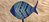 Fische Holz Sockel braun blau maritim Holzfische Badezimmer Deko 15cm