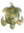 Keramik Schildkröte Schildi in Grün Gold