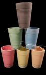 Teelichthalter in Plastikbecher Optik aus Keramik