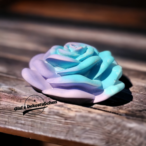 Wunderschöne Keramik Rose in Pastellfarben